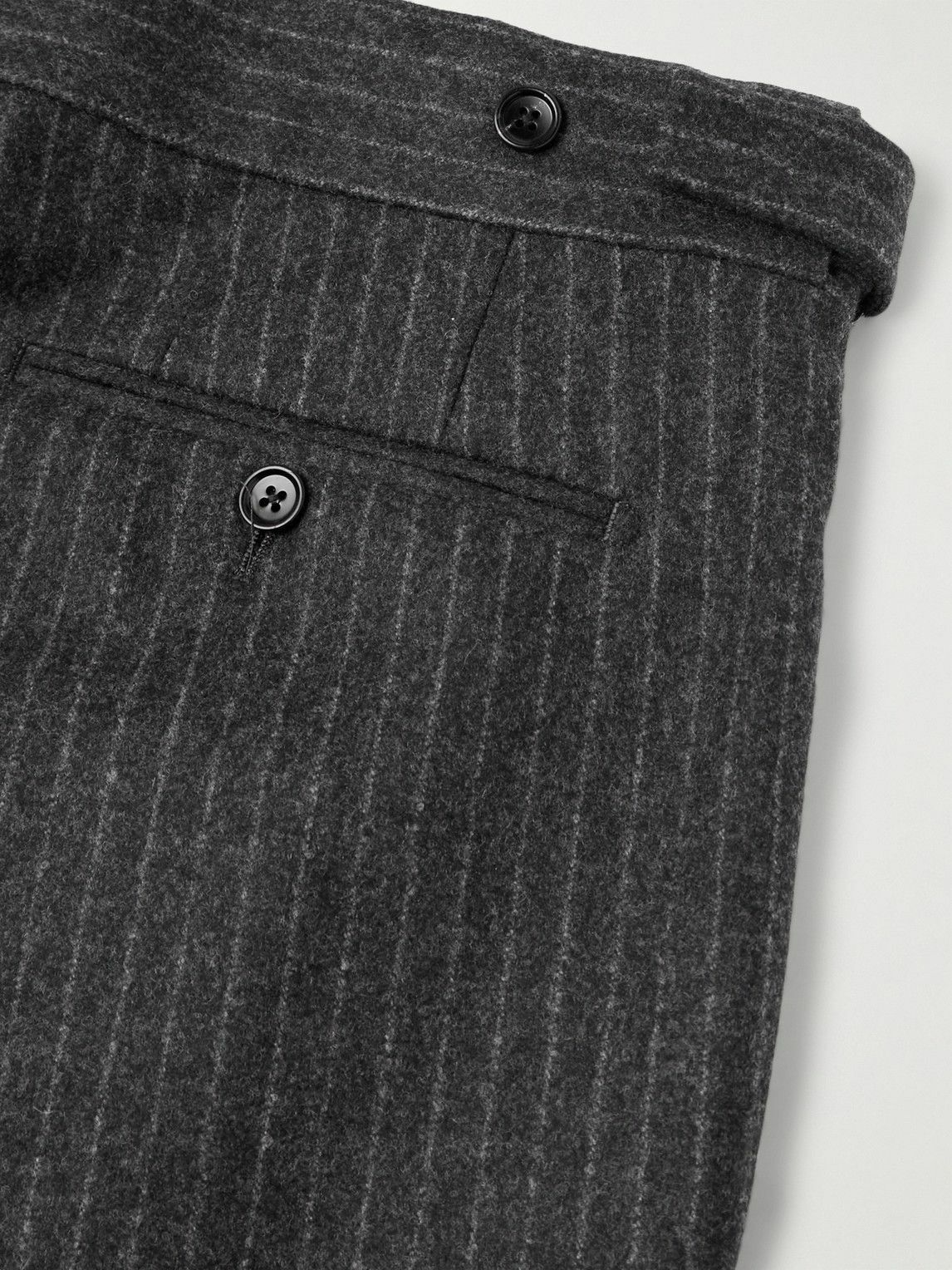 TOM FORD - Slim-Fit Tapered Pinstriped Wool-Flannel Suit