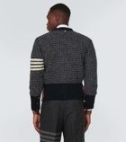 Thom Browne 4-Bar wool and mohair cardigan