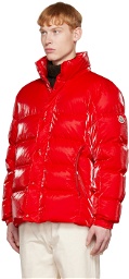 Moncler Red Verdon Down Jacket