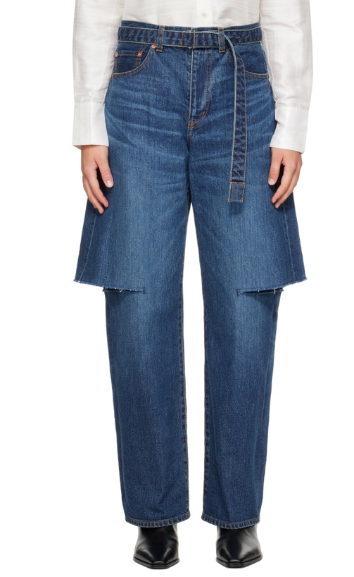 Photo: sacai Blue Belted Jeans