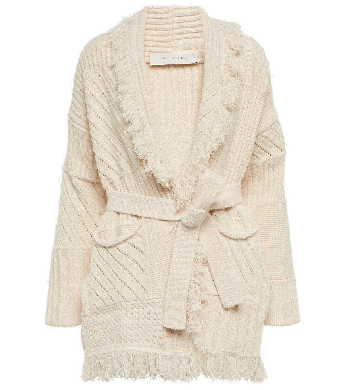 Golden Goose - Embellished jacquard knit cardigan Golden Goose Deluxe Brand