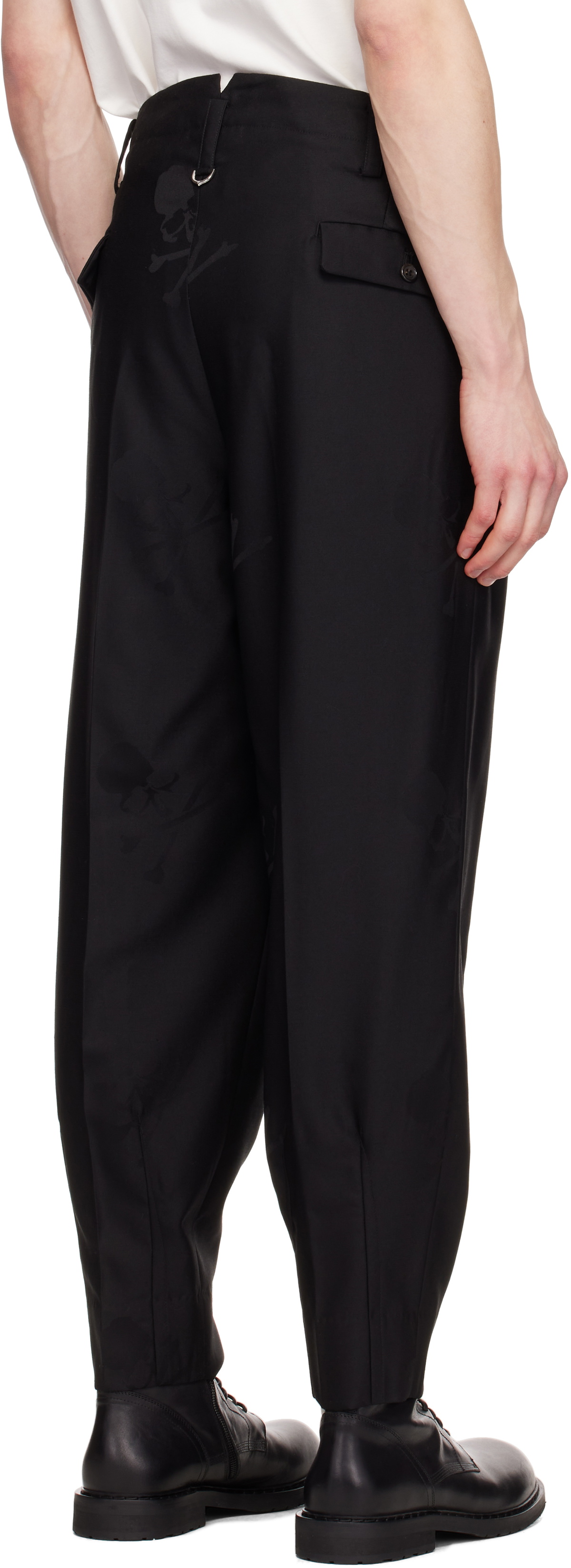 MASTERMIND WORLD Black Summer Wool Trousers