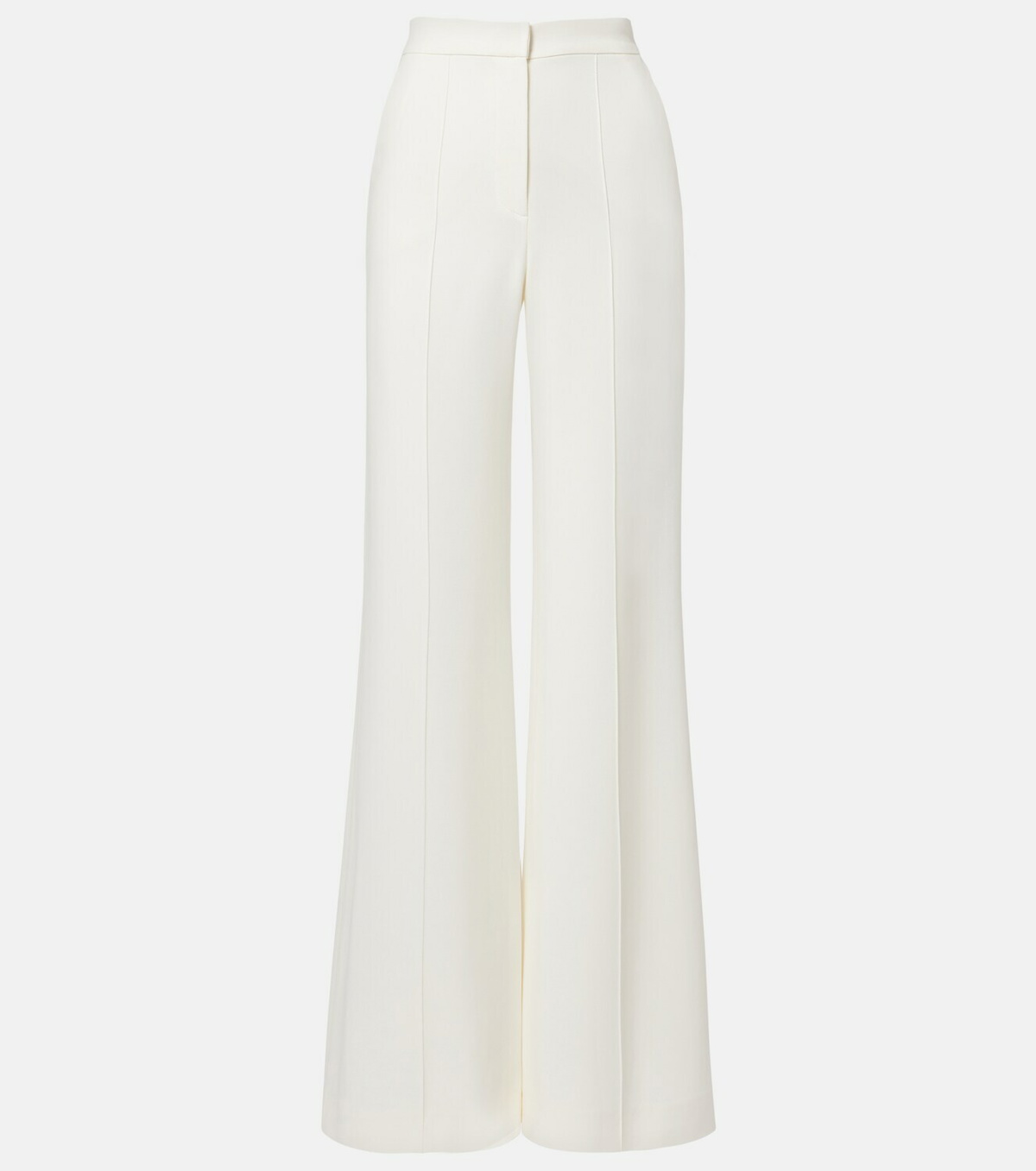 Elie Saab High-rise cady wide-leg pants