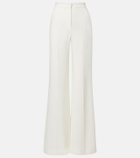 Elie Saab High-rise cady wide-leg pants
