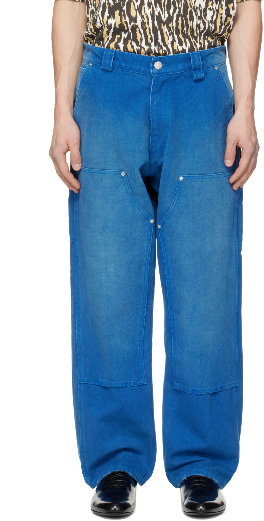 WILLY CHAVARRIA Blue Workwear Carpenter Trousers