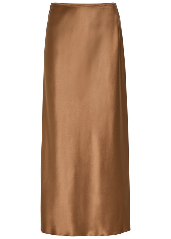 Photo: Joseph Isaak Silk Midi Slip Skirt Rust