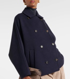 Brunello Cucinelli Cropped wool and cashmere coat