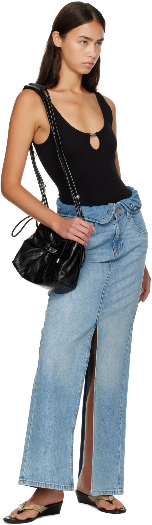 Diesel Black Keyhole Bodysuit