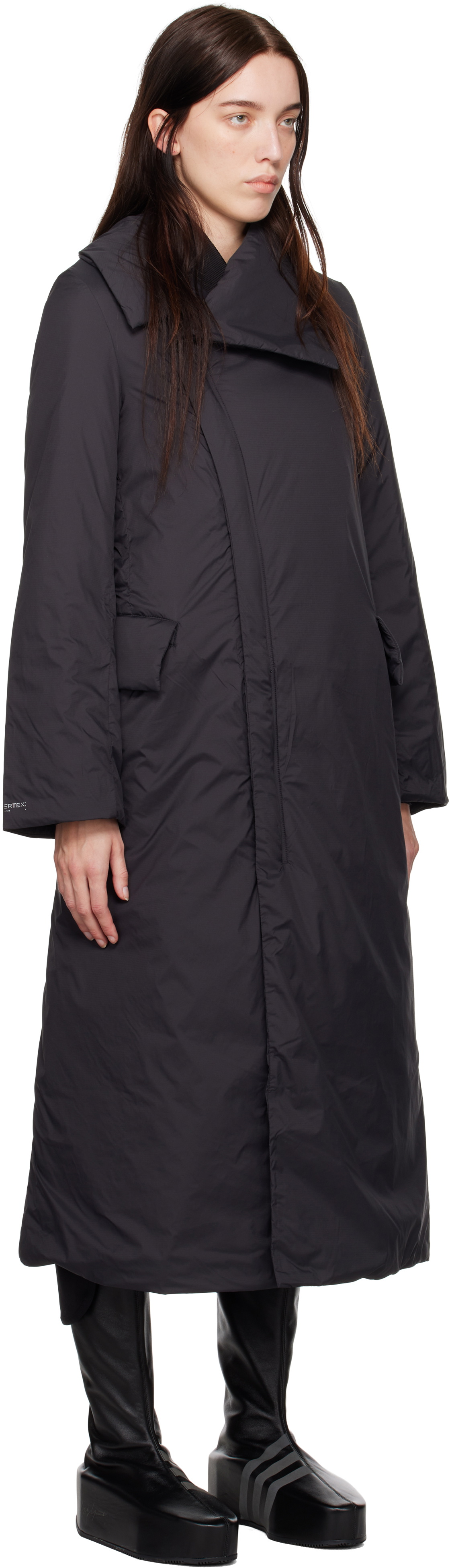 Y-3 Black Padded Coat