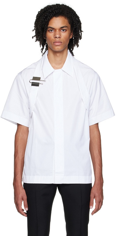 Photo: Givenchy White Cotton Short Sleeve Shirt