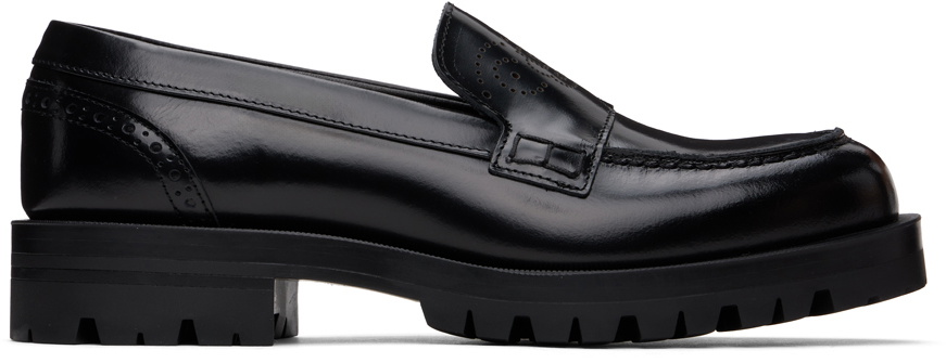 BOSS Black Leather Loafers