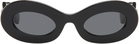 Valentino Black Nellcôte V Logo Sunglasses