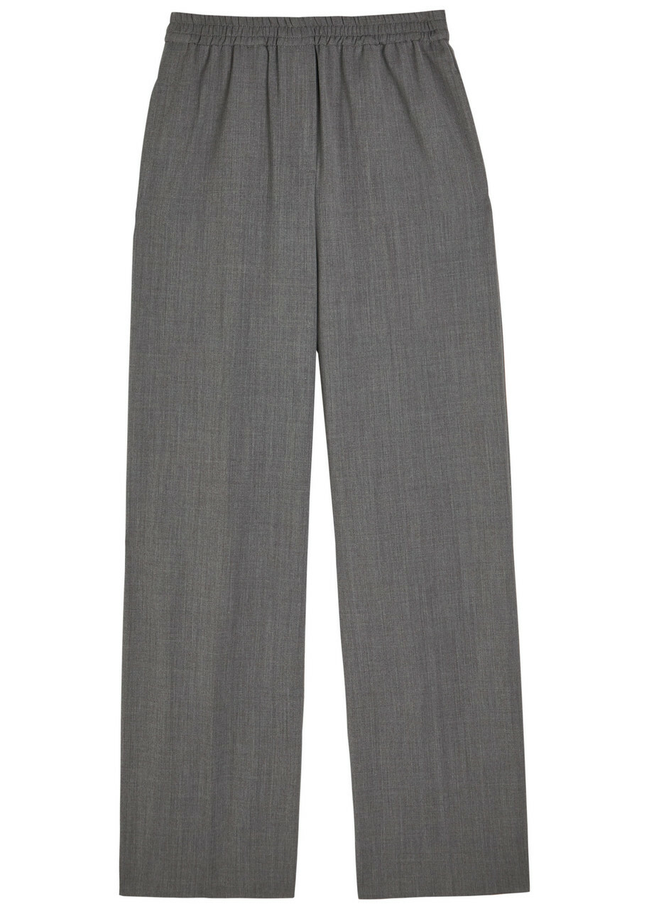 Weekend Max Mara Petra Straight-leg Woven Trousers Grey
