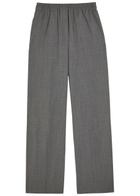 Weekend Max Mara Petra Straight-leg Woven Trousers Grey