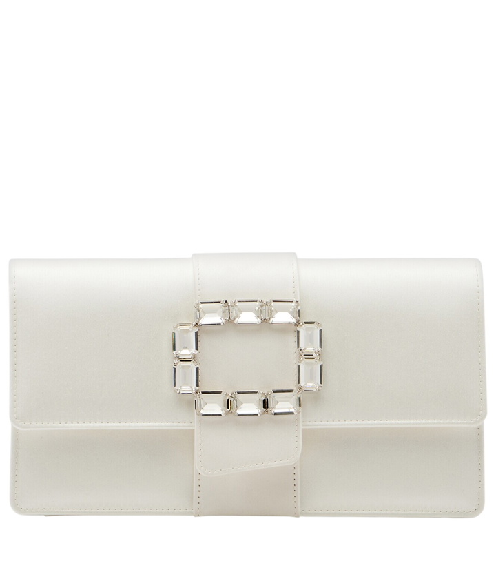 Photo: Manolo Blahnik Maycapjou embellished satin clutch