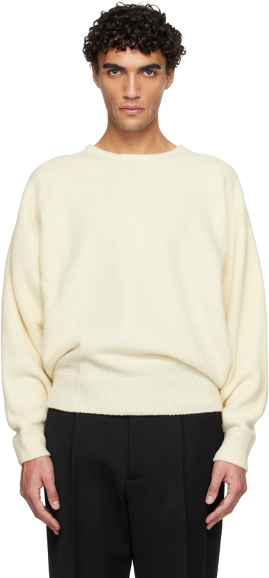 Photo: Fear of God Off-White Edge Knit Crewneck Sweater
