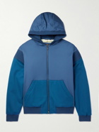 Loro Piana - Wallace Panelled Storm System® Nylon and Cashmere Hooded Bomber Jacket - Blue