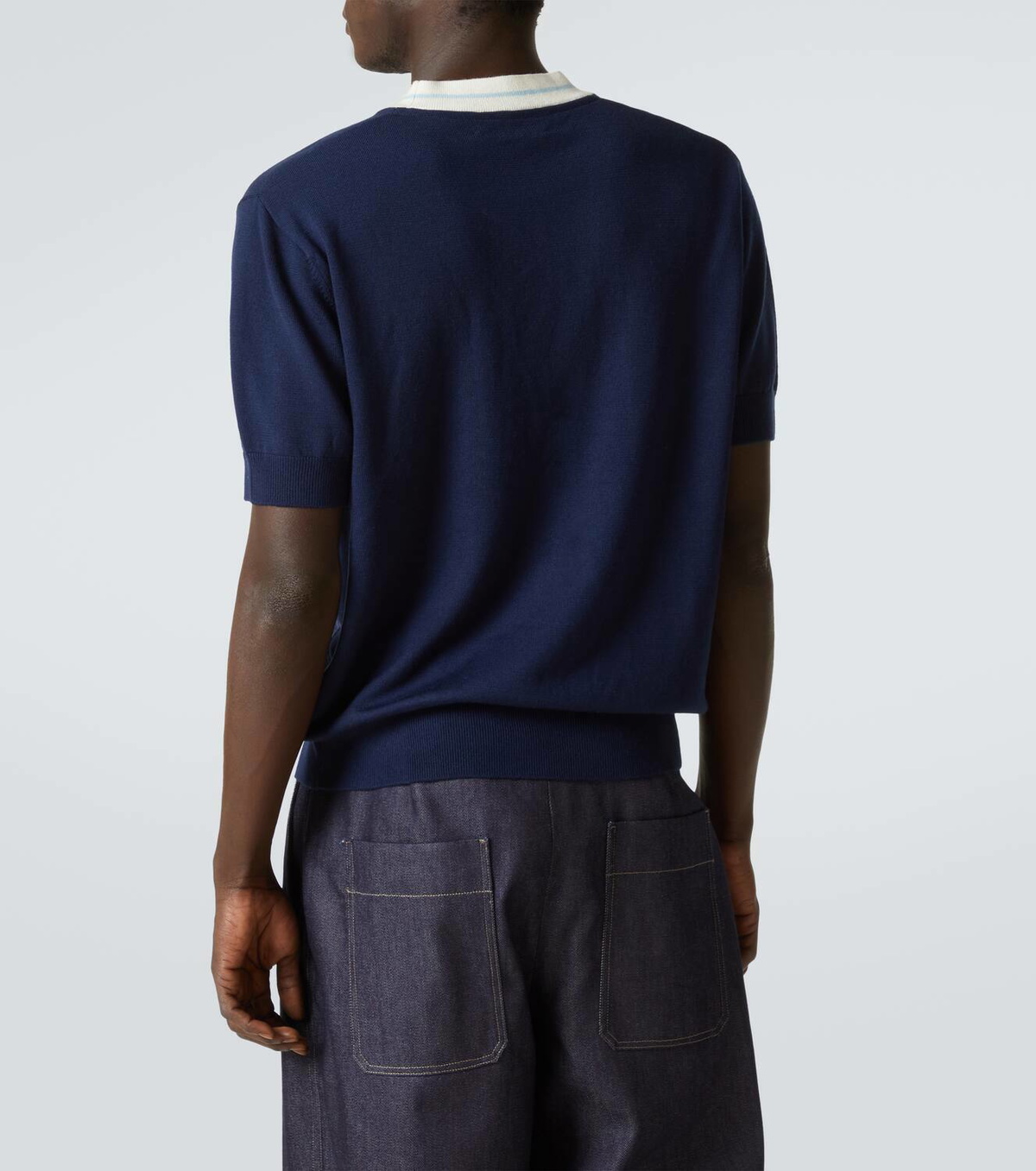 King & Tuckfield Knitted wool T-shirt
