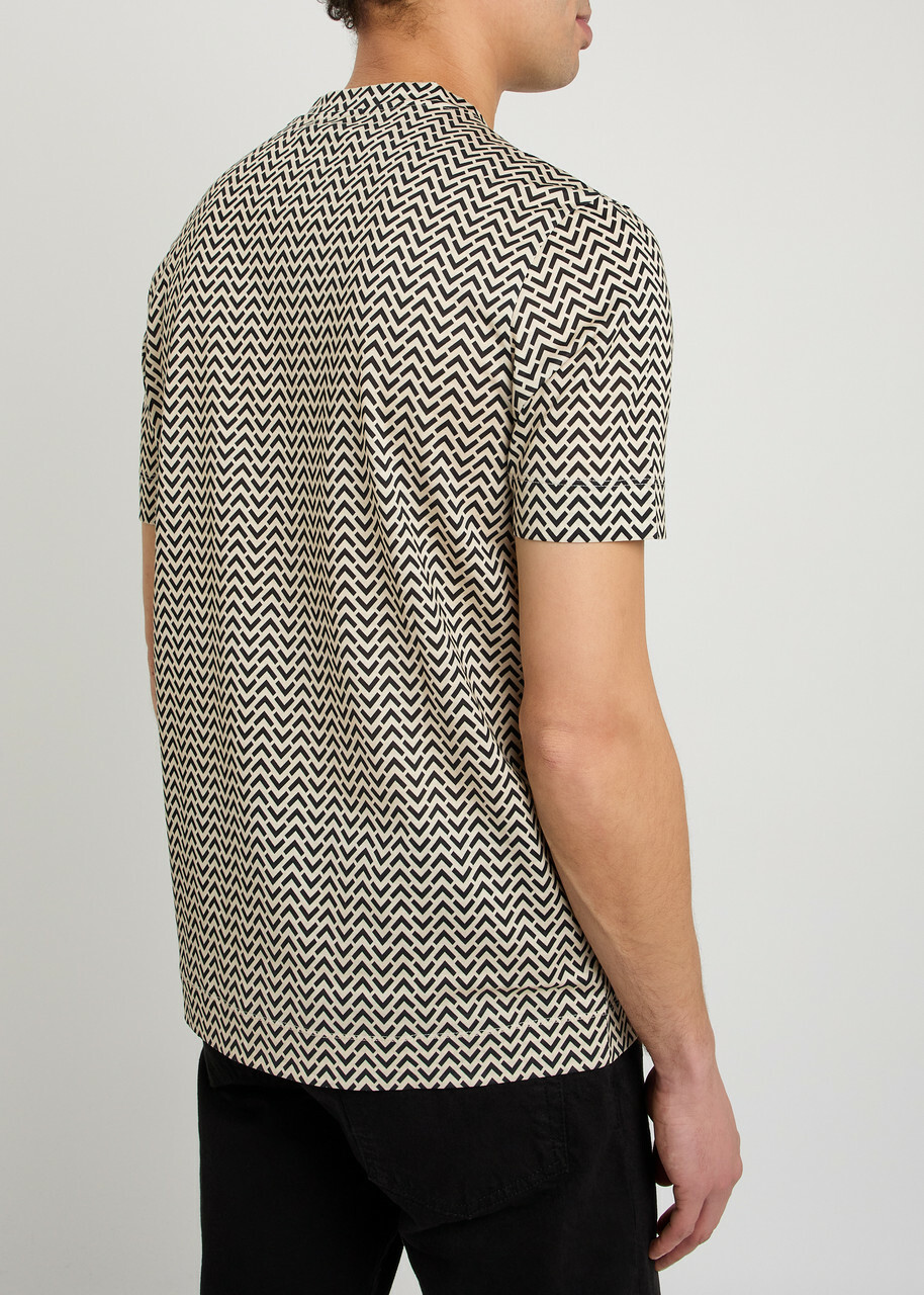 Emporio Armani Patterned Jersey T-shirt Black