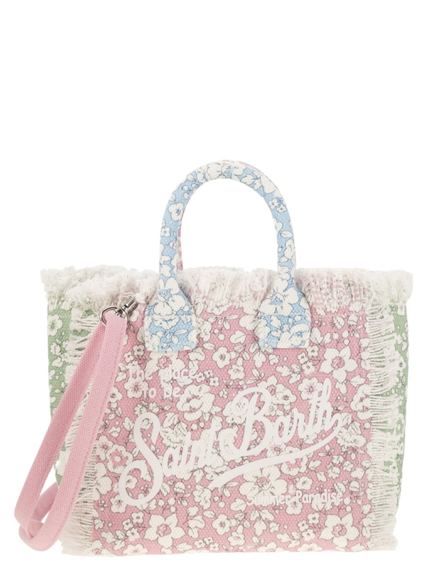 Photo: MC2 Saint Barth Mini Vanity Bag In Floral Cotton Canvas