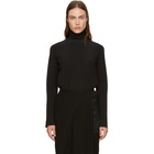 Haider Ackermann Black High Neck Blouse