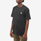 Moncler Men's Leather Patch T-Shirt in Black