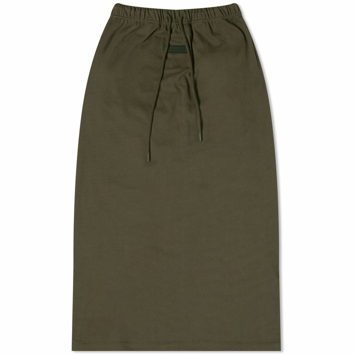 Photo: Fear of God ESSENTIALS Women's Long Skirt in Ink