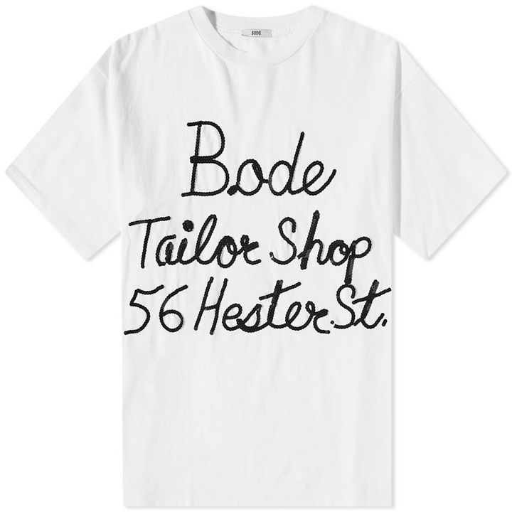 Photo: Bode Men's Tailor Shop T-Shirt in White