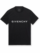 Givenchy - Archetype Logo-Print Cotton-Jersey T-Shirt - Black