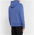 Polo Ralph Lauren - Logo-Print Fleece-Back Cotton-Blend Jersey Hoodie - Blue