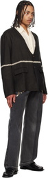 Kartik Research SSENSE Exclusive Black Two-Tone Jeans