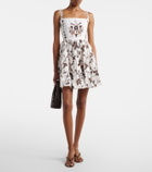 Agua by Agua Bendita Lima floral linen minidress