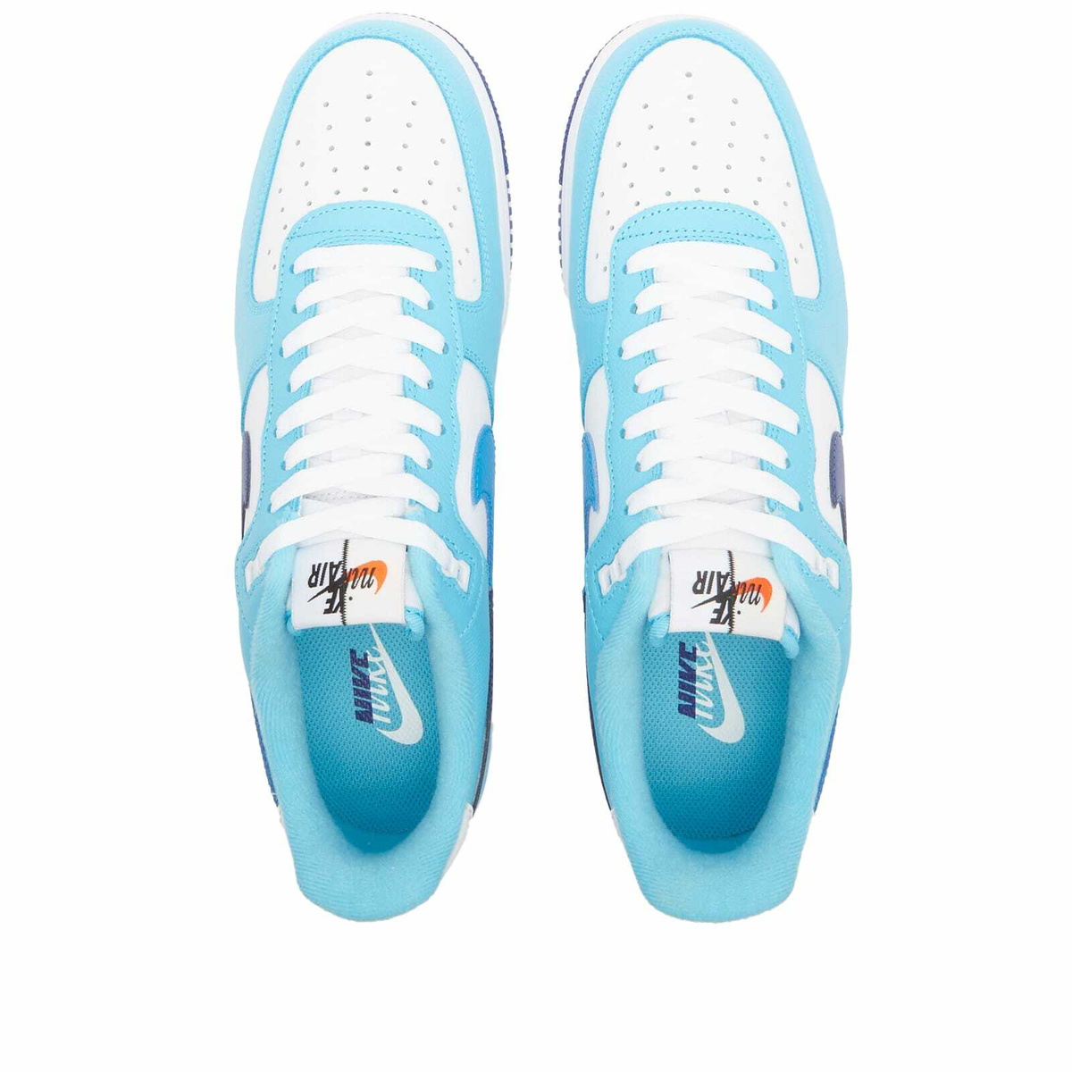 Nike Men's Air Force 1 '07 LV8 RMX Sneakers in White/Light Photo Blue Nike