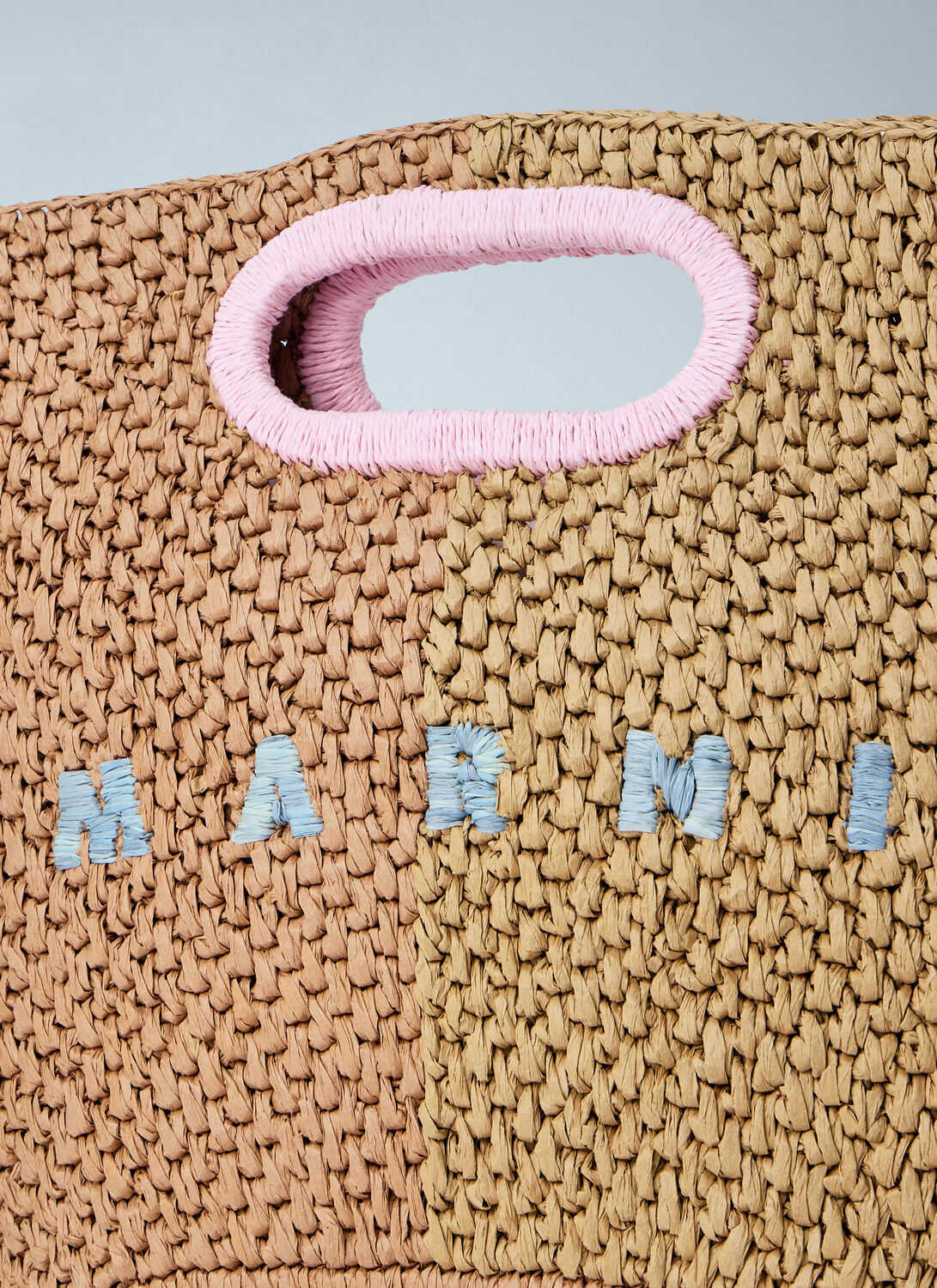 Marni Woven Tote Bag with Logo Detail