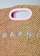 Marni Woven Tote Bag with Logo Detail
