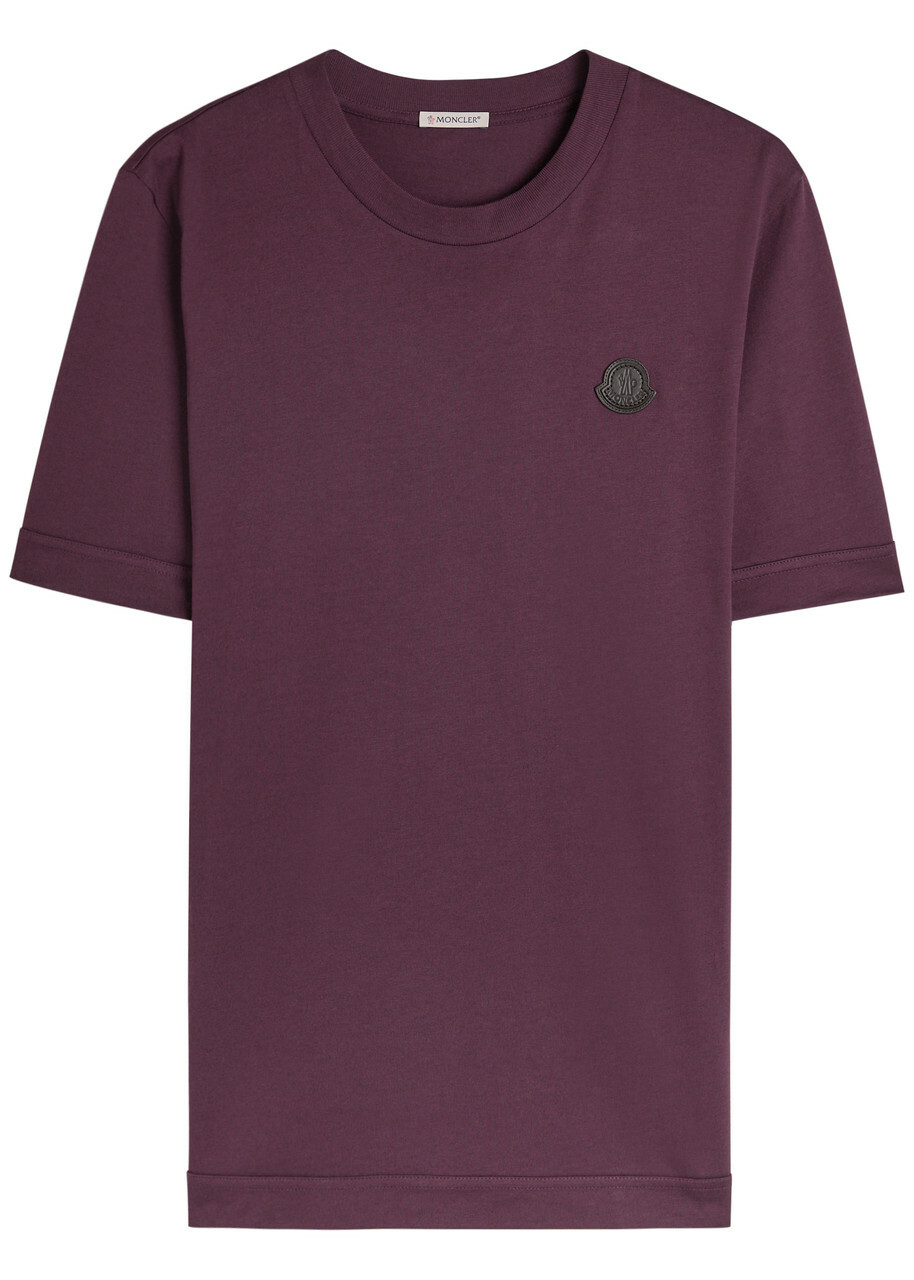 Tシャツ・カットソー MONCLER COTTON T-SHIRT WITH POCKET Black Monogram Cotton T-Shirt With Pocket - Polos & T-shirts