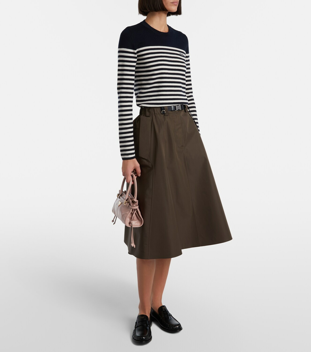 Prada Striped virgin wool sweater