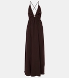 Heidi Klein Coco Palm silk maxi dress