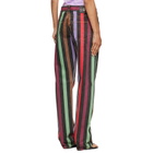 Versace Multicolor Striped Straight Jeans
