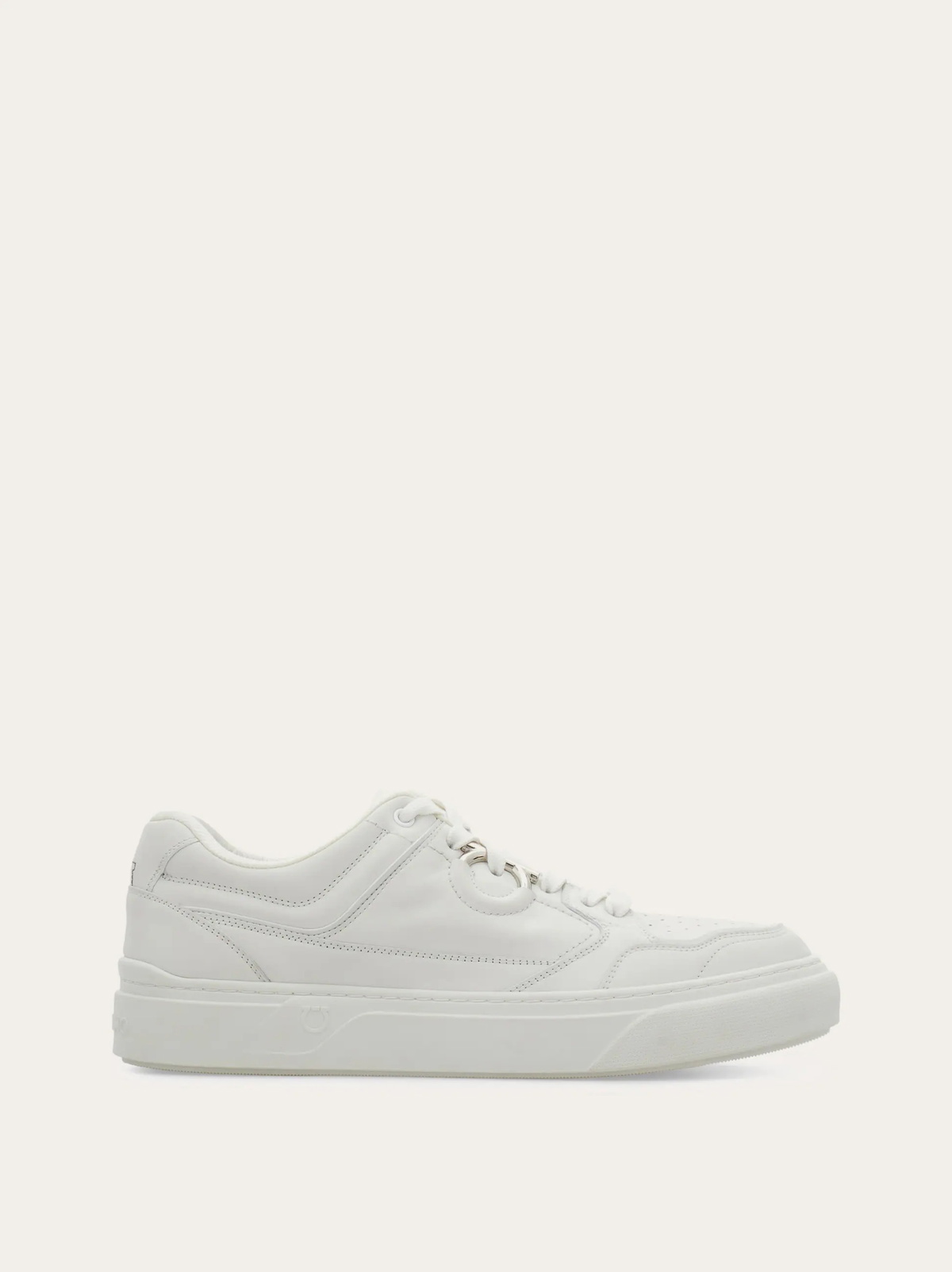 Ferragamo Mens Gancini sneaker in White