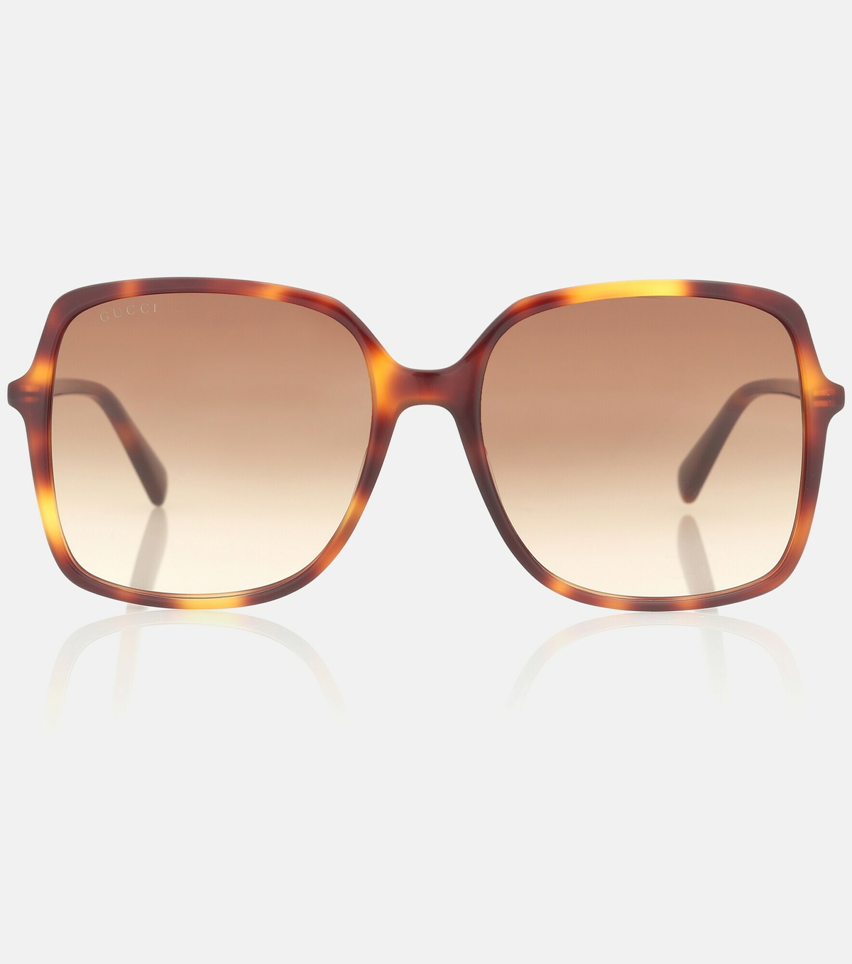 Womens Oversized Square Sunglasses Black - Gucci