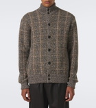 Agnona Checked wool and cashmere cardigan
