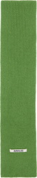 AURALEE Green Light Cashmere Knit Stole