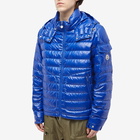 Moncler Men's Lauros Hooded Light Down Jacket in Blue