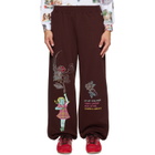 Chopova Lowena Brown Feelings Hope Sweatpants