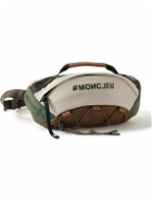 Moncler Grenoble - Logo-Appliquéd Leather-Trimmed Shell Belt Bag