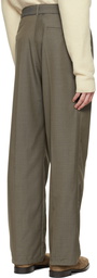 Lemaire Gray Loose Pleated Trousers