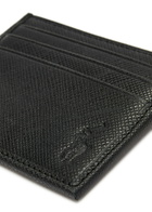 Polo Ralph Lauren Logo Saffiano Leather Card Holder - Black - One Size
