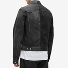 MM6 Maison Margiela Men's Half & Half Denim Jacket in Black/Grey