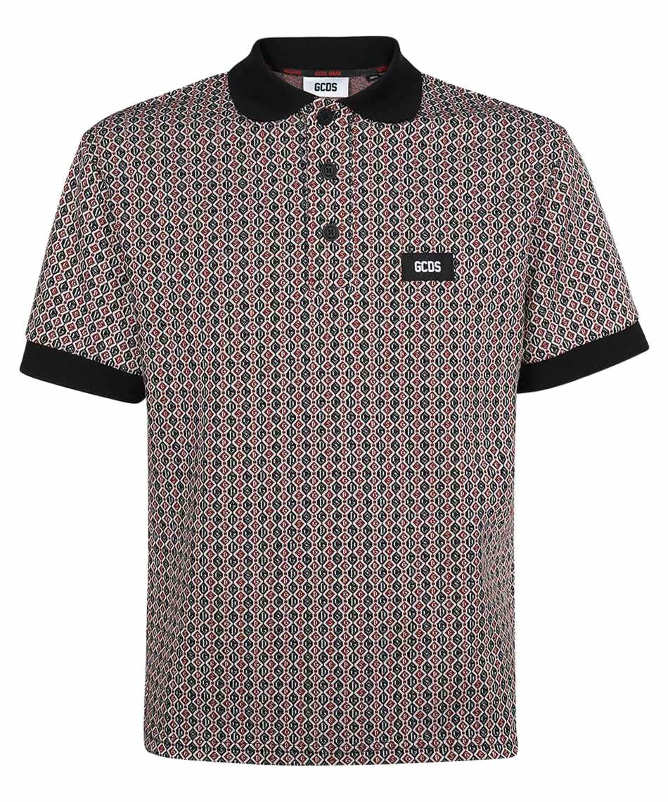 GCDS Jacquard Knit Polo Shirt